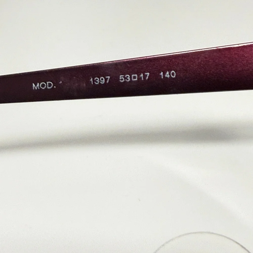 Versace 1397 Cat Eye Eyeglasses Burgundy Purple‎ Frames 53-17-140 22924